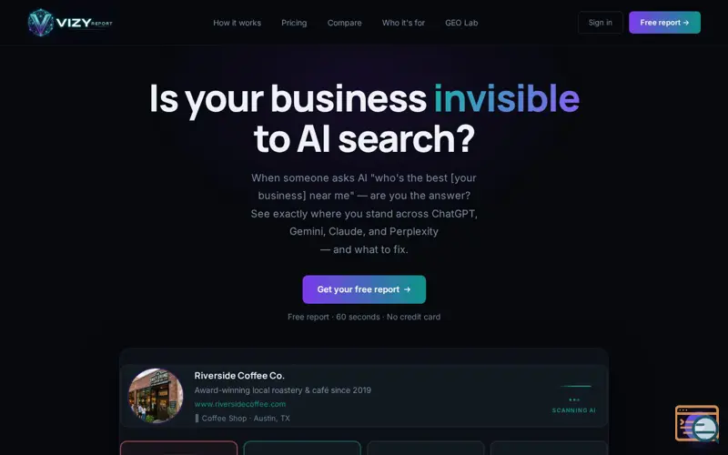 Screenshot of AI Visibility Tools and Tracking