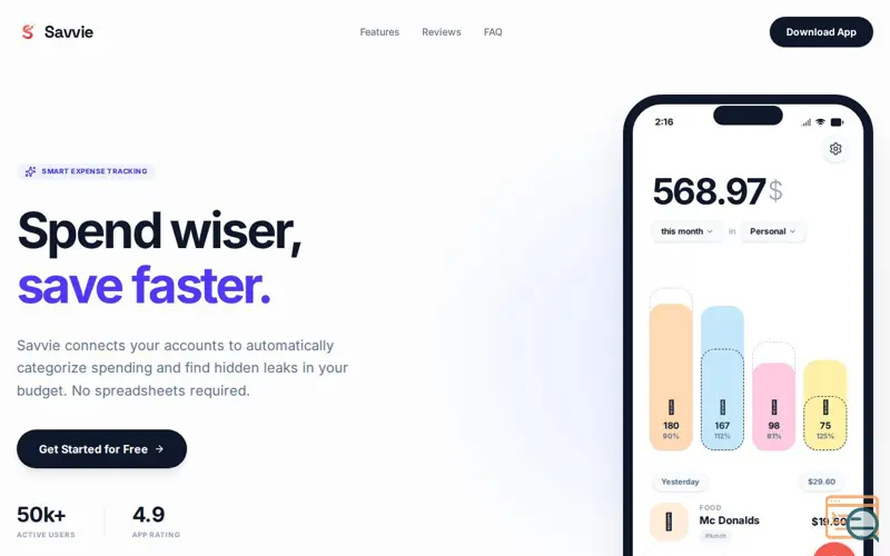 Screenshot of Savvie