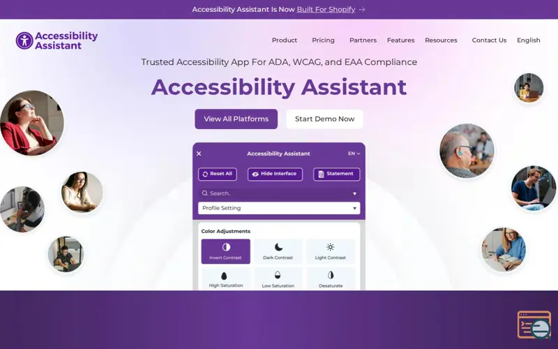 Screenshot of Accessibility Assistant