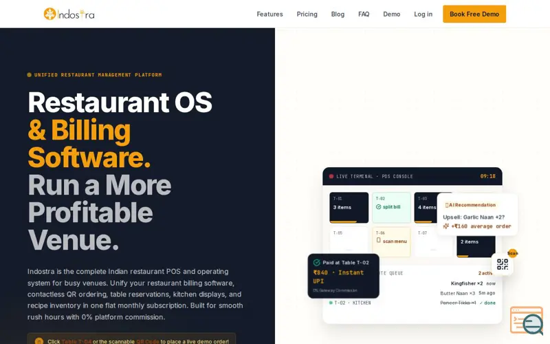 Screenshot of Indostra