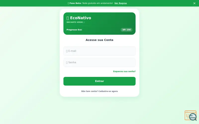 Screenshot of EcoNativo