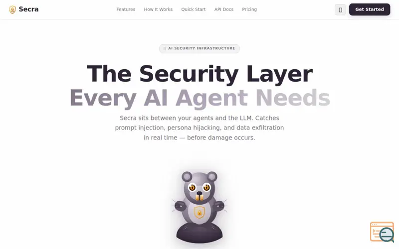 Screenshot of Secra