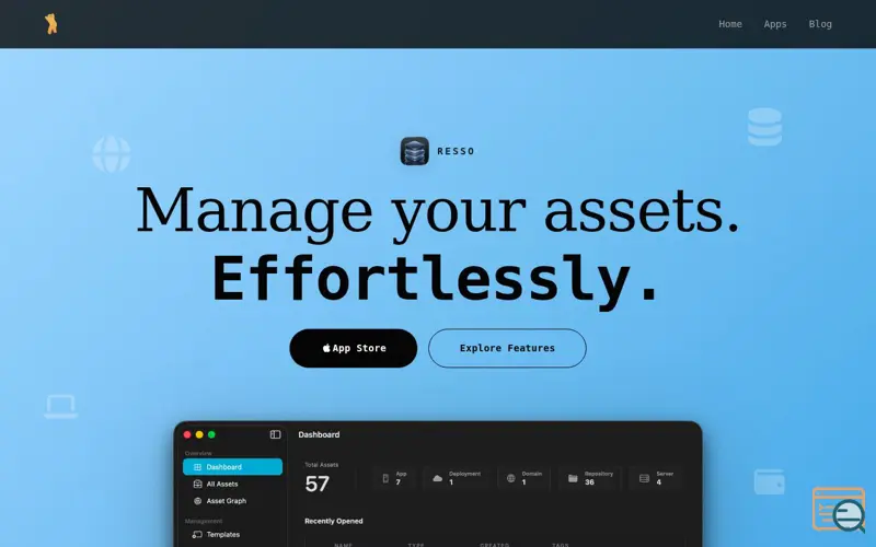 Screenshot of Resso