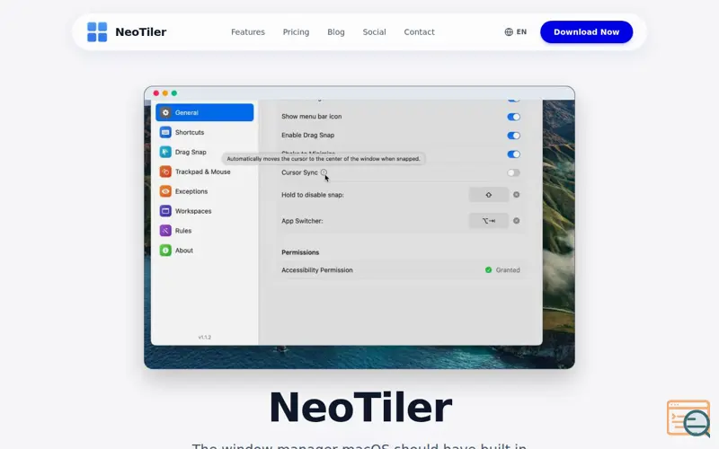 Screenshot of NeoTiler