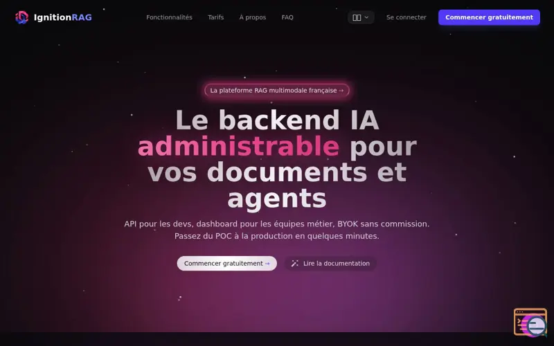 Screenshot of IgnitionRAG