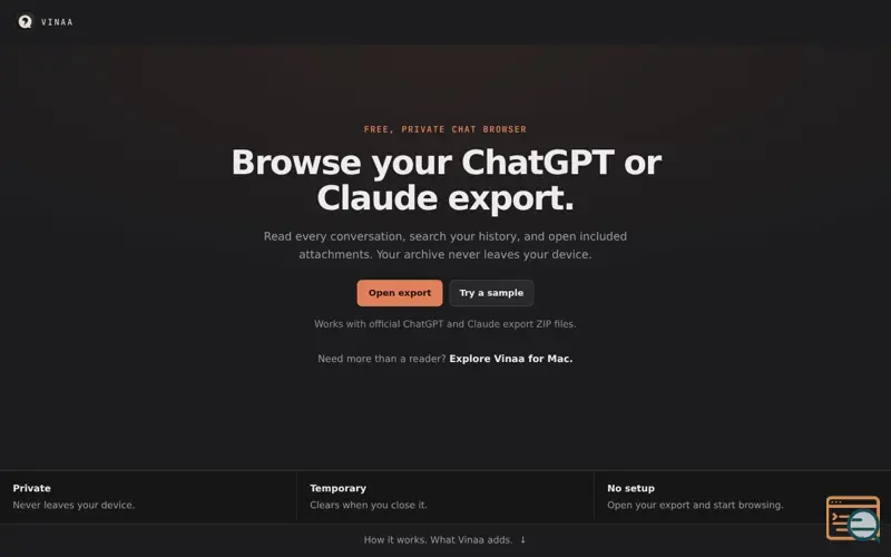 Screenshot of Vinaa