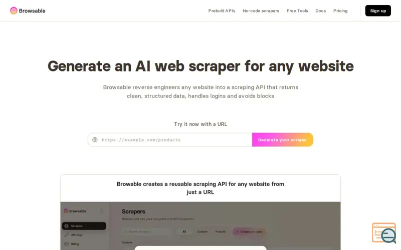 Screenshot of Browsable