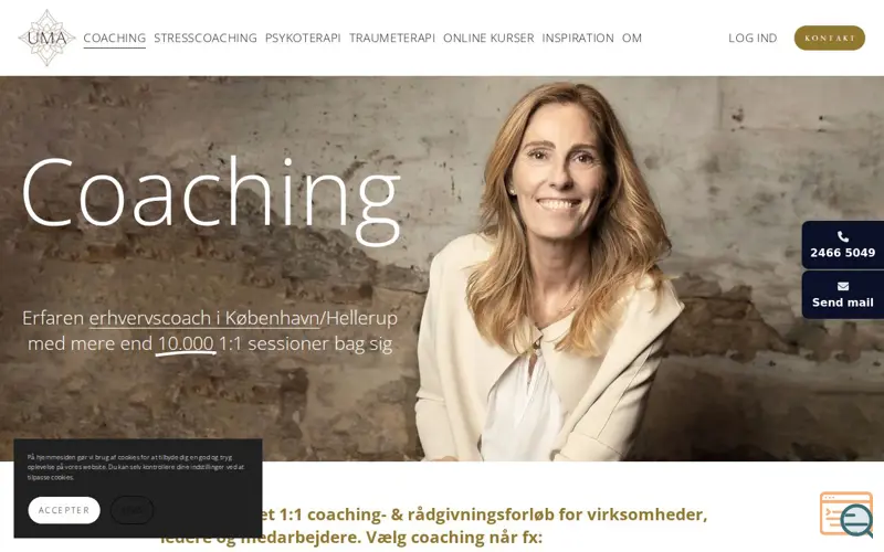 Screenshot of Umagamdrup.dk