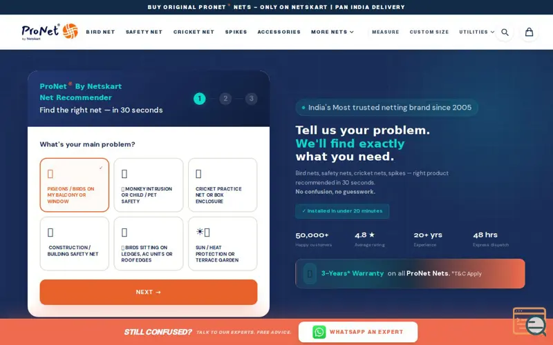 Screenshot of Netskart