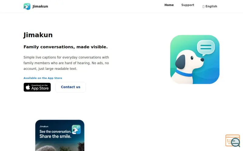 Screenshot of Jimakun