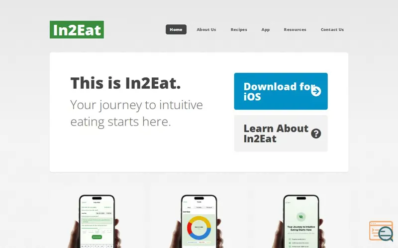 Screenshot of In2Eat