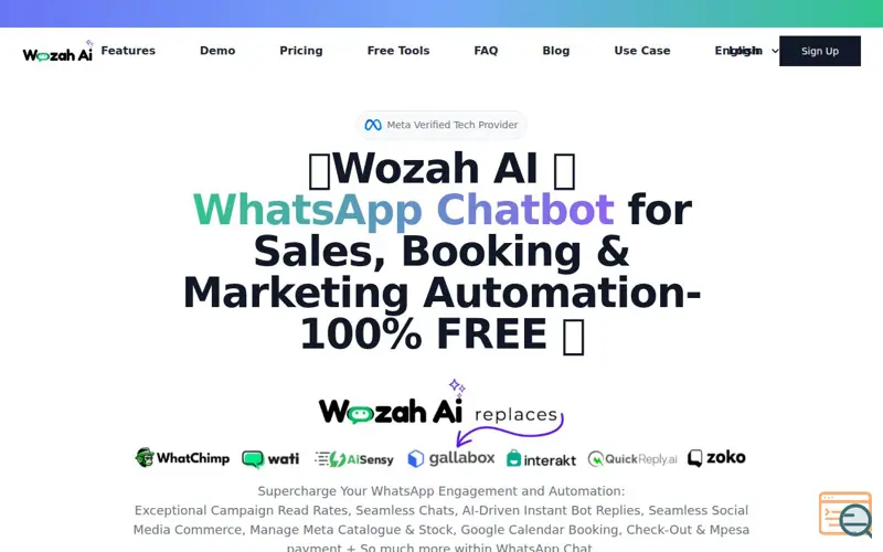 Screenshot of Wozah AI