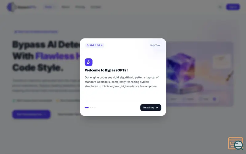 Screenshot of BypassGPTs