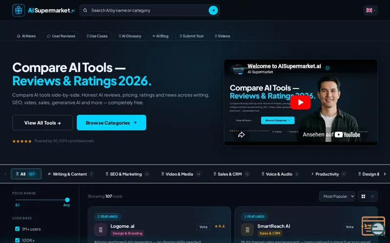 Screenshot of Welcome to AI Supermarket