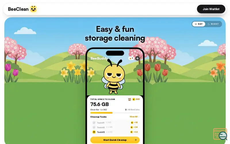Screenshot of BeeClean