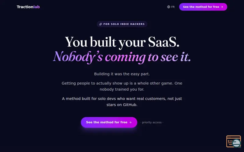 Screenshot of iaco, a launch using SITE.nl