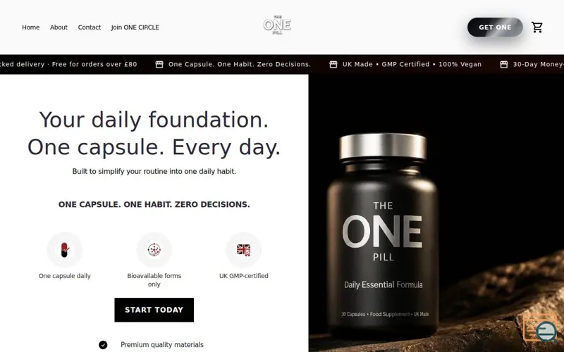 Screenshot of The One Pill 