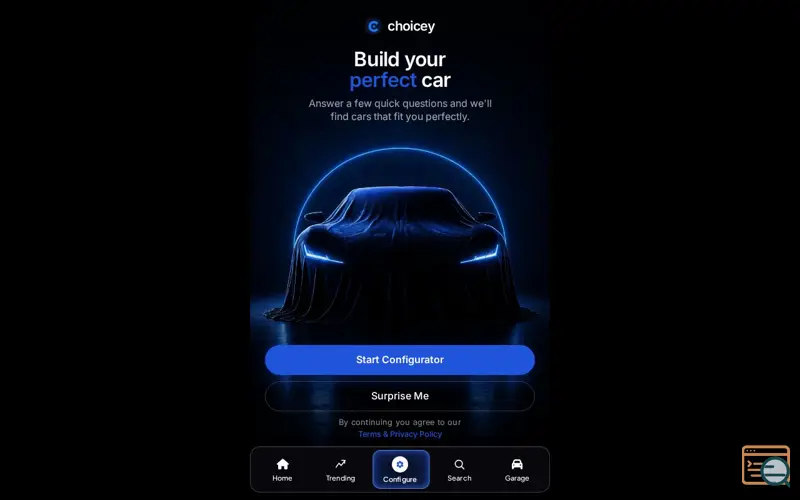 Screenshot of Choicey
