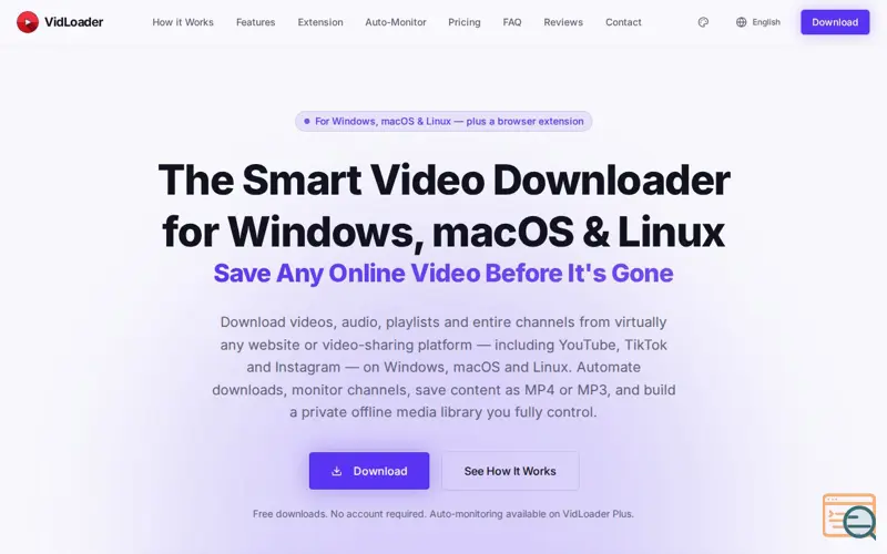 Screenshot of VidLoader