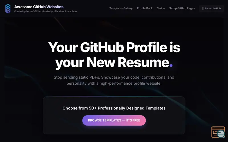 Screenshot of Github Profiles