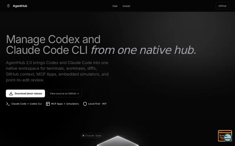 Screenshot of AgentHub 2.0