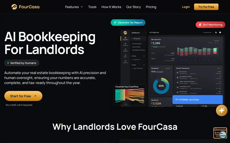 Screenshot of FourCasa