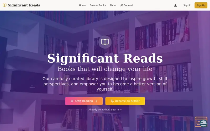 Screenshot of Significant Reads