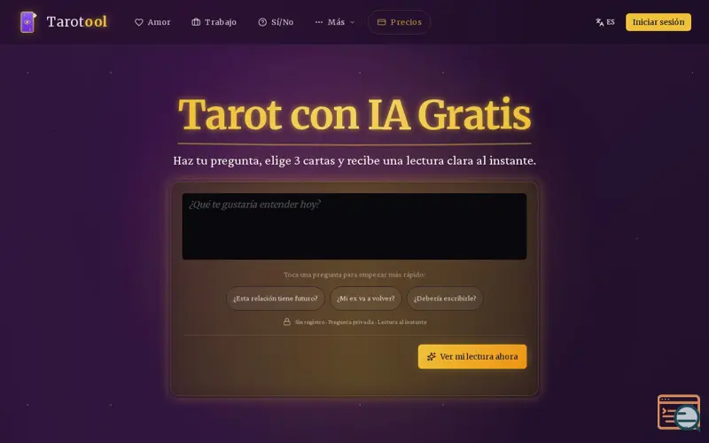 Screenshot of Tarotool
