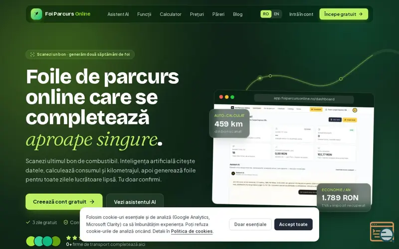 Screenshot of Foi Parcurs Online