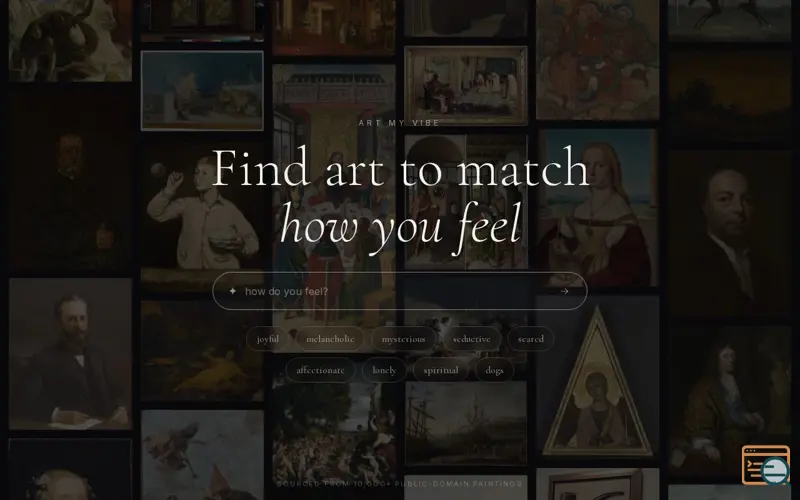 Screenshot of ArtMyVibe