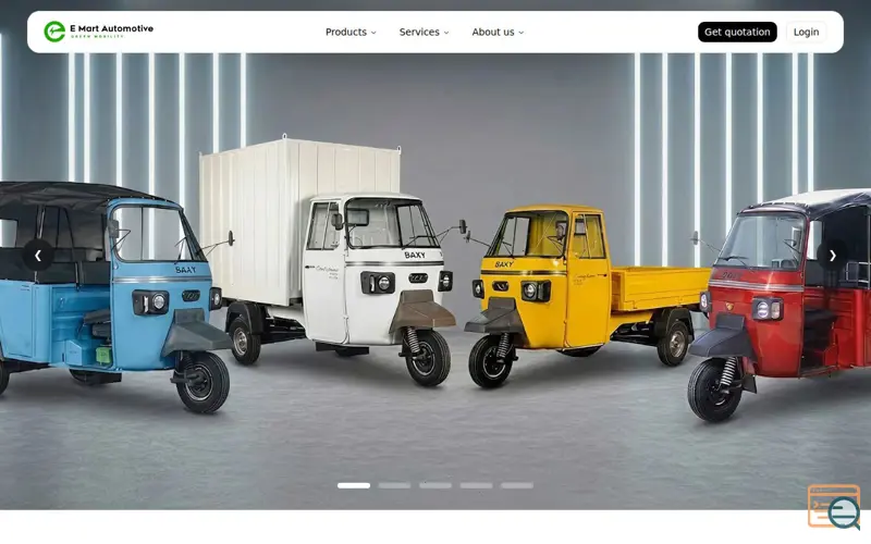 Screenshot of E Mart Automotive