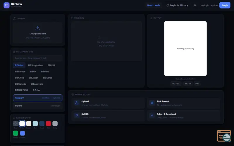 Screenshot of ID Photo Maker