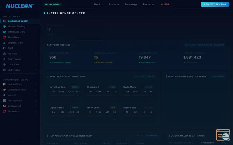 Screenshot of Nucleon Cyber 