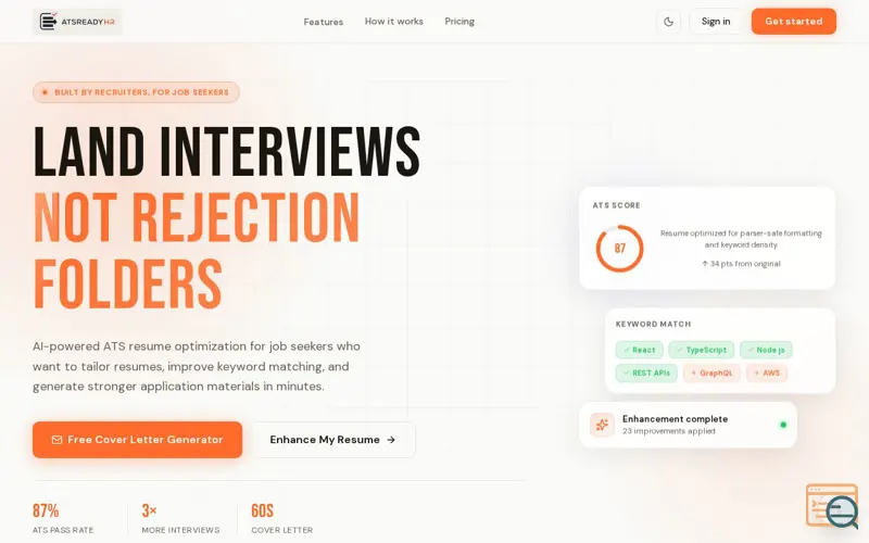 Screenshot of ATSREADY