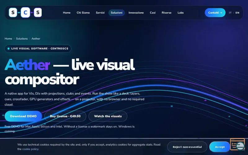 Screenshot of Aether