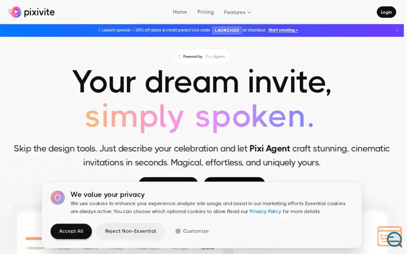 Screenshot of Pixivite, a launch using VSCode for the Web