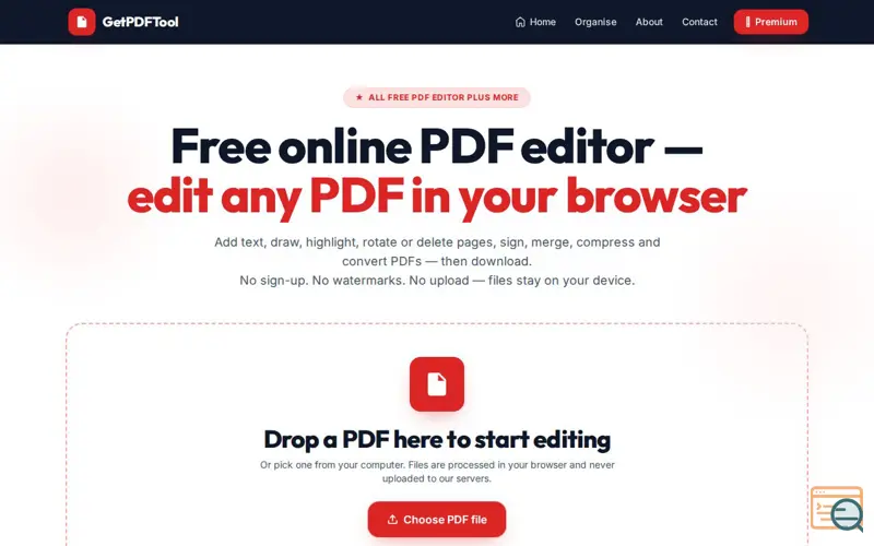Screenshot of GetPDFTool
