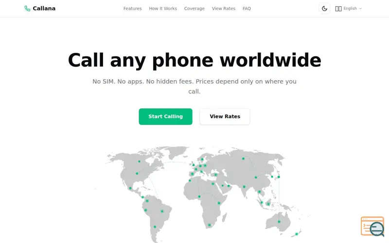 Screenshot of Callana