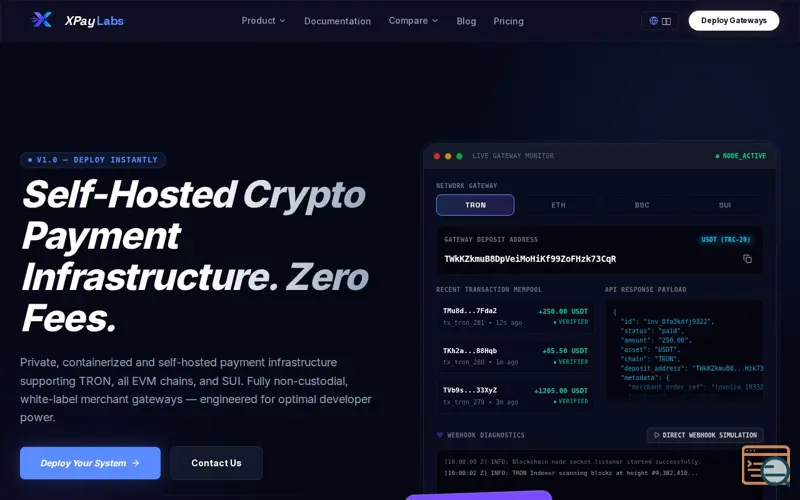 Screenshot of XPayLabs