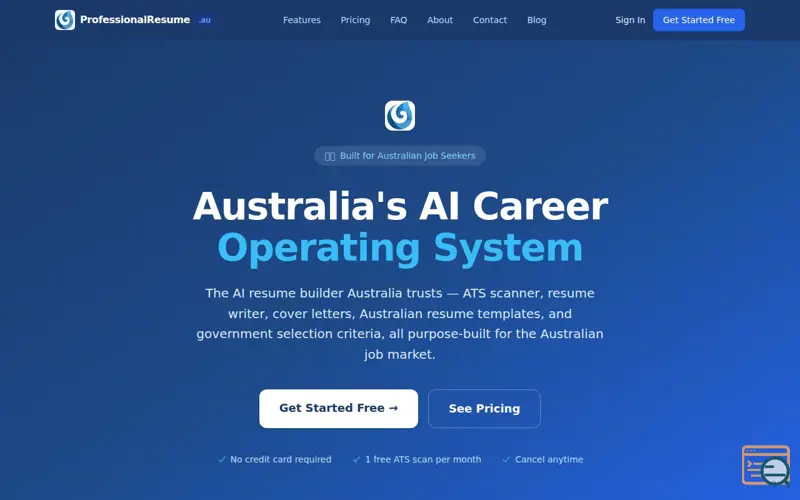 Screenshot of ProfessionalResume.au