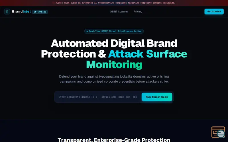 Screenshot of BrandIntel