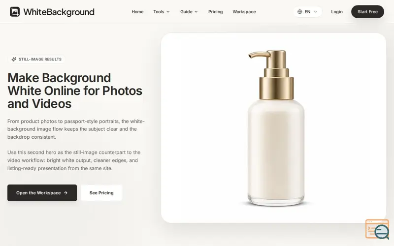 Screenshot of WhiteBackground