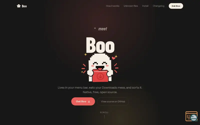 Screenshot of Boo