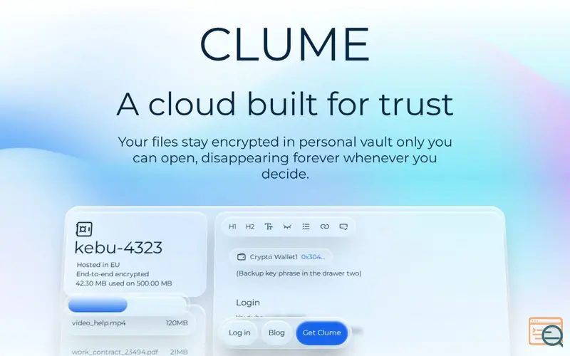 Screenshot of Clume
