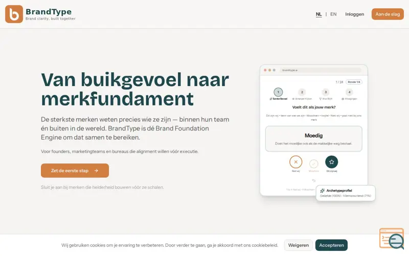Screenshot of BrandType