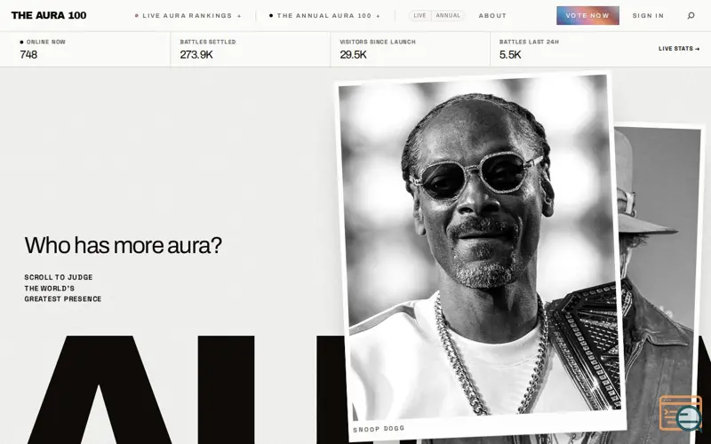 Screenshot of The Aura 100