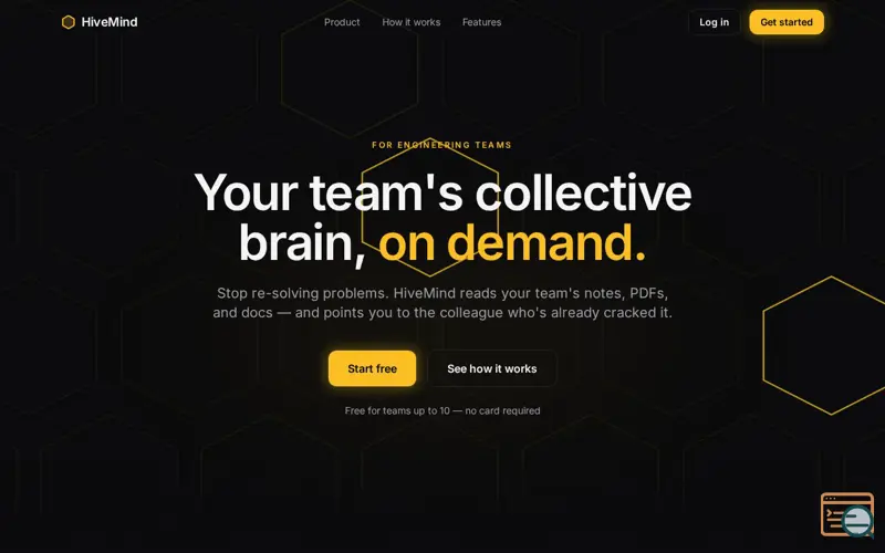 Screenshot of HiveMind