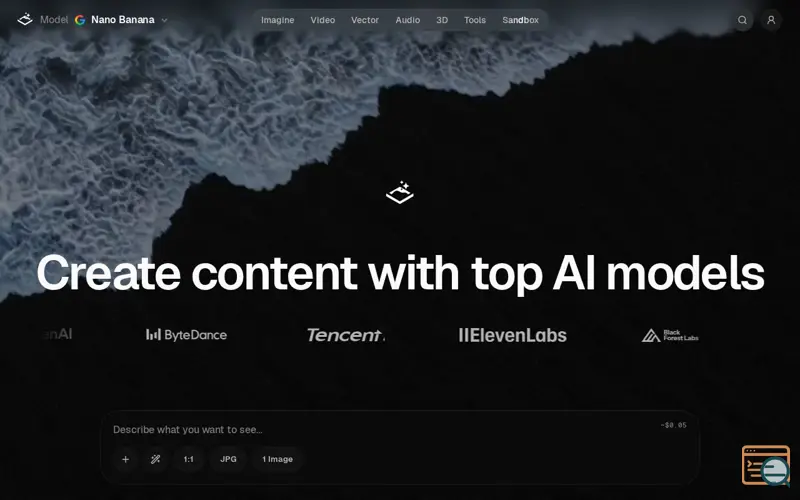 Screenshot of Visual Sandbox