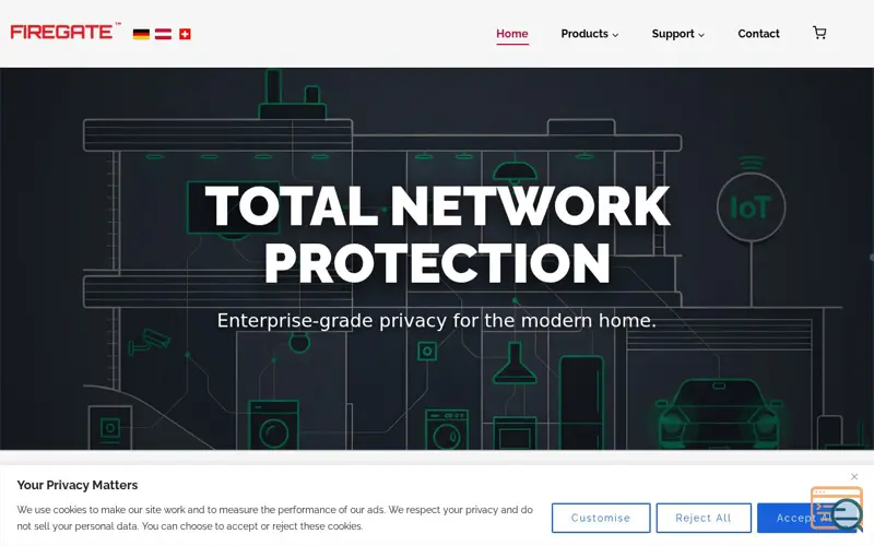 Screenshot of Firegate, a launch using SureCart