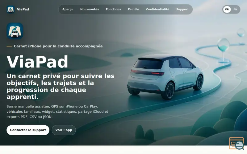 Screenshot of ViaPad